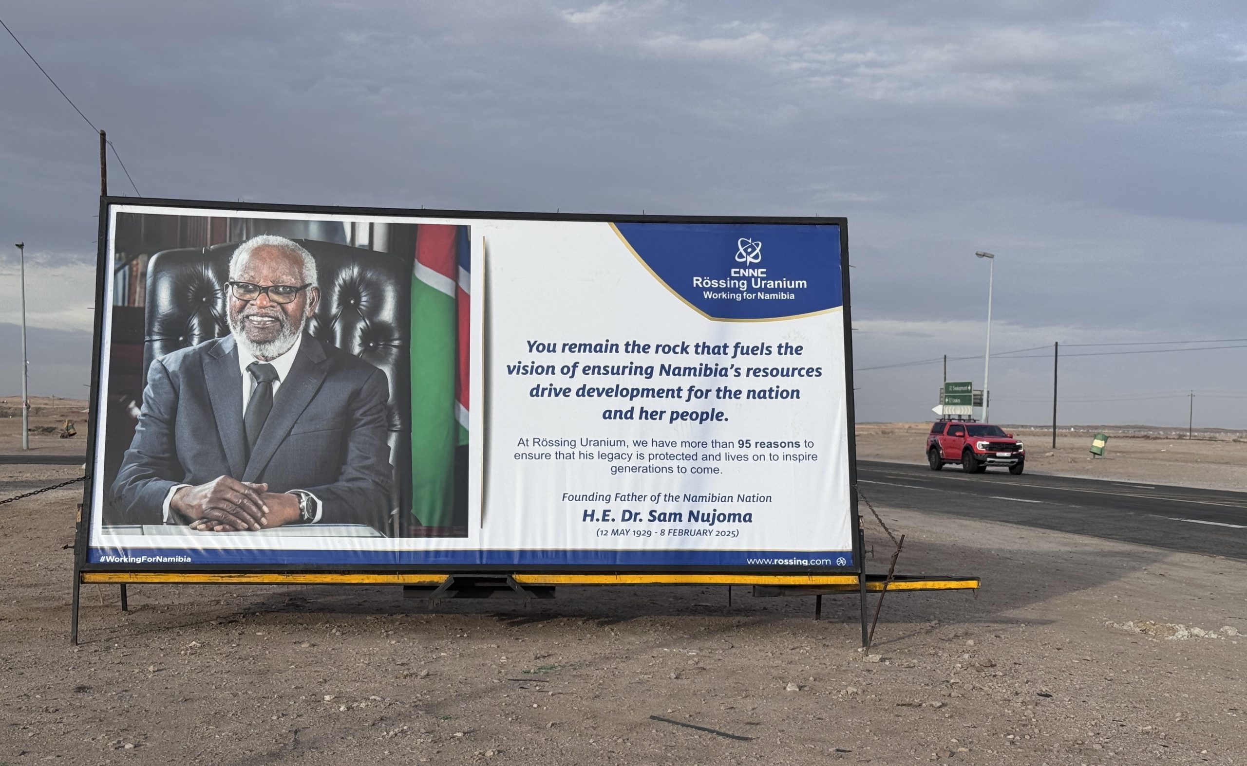 Rössing Uranium Partners with HEKAMI OUTDOOR to Honour Dr. Sam Nujoma